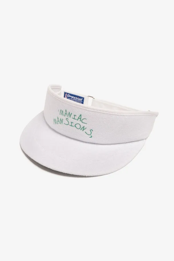 [ Maniac Golf ] Maniac Golf TourVisor_ The Terry Cloth Imperial Tour Visor White