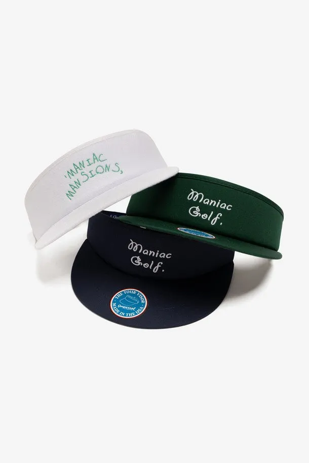 [ Maniac Golf ] Maniac Golf TourVisor_ The Terry Cloth Imperial Tour Visor White