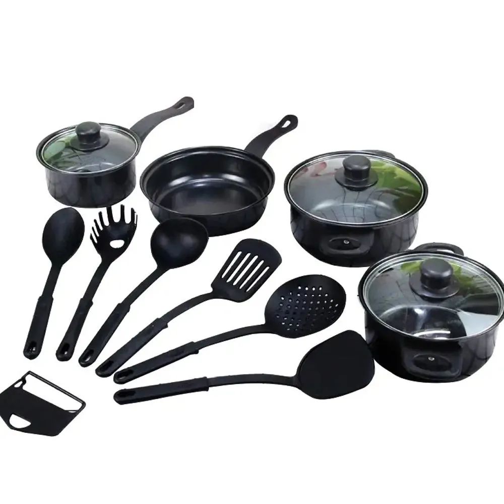 ( NET ) Dessini Cookware Set 13 pcs Includes Pot Lid ( Blue ) / DR-2104