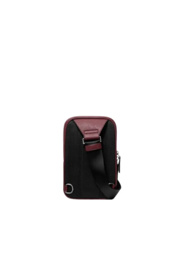 ( PREORDER ) Michael Kors Rivington Sling Bag Leather Sling Pack In Oxblood 37F4LRVC2U