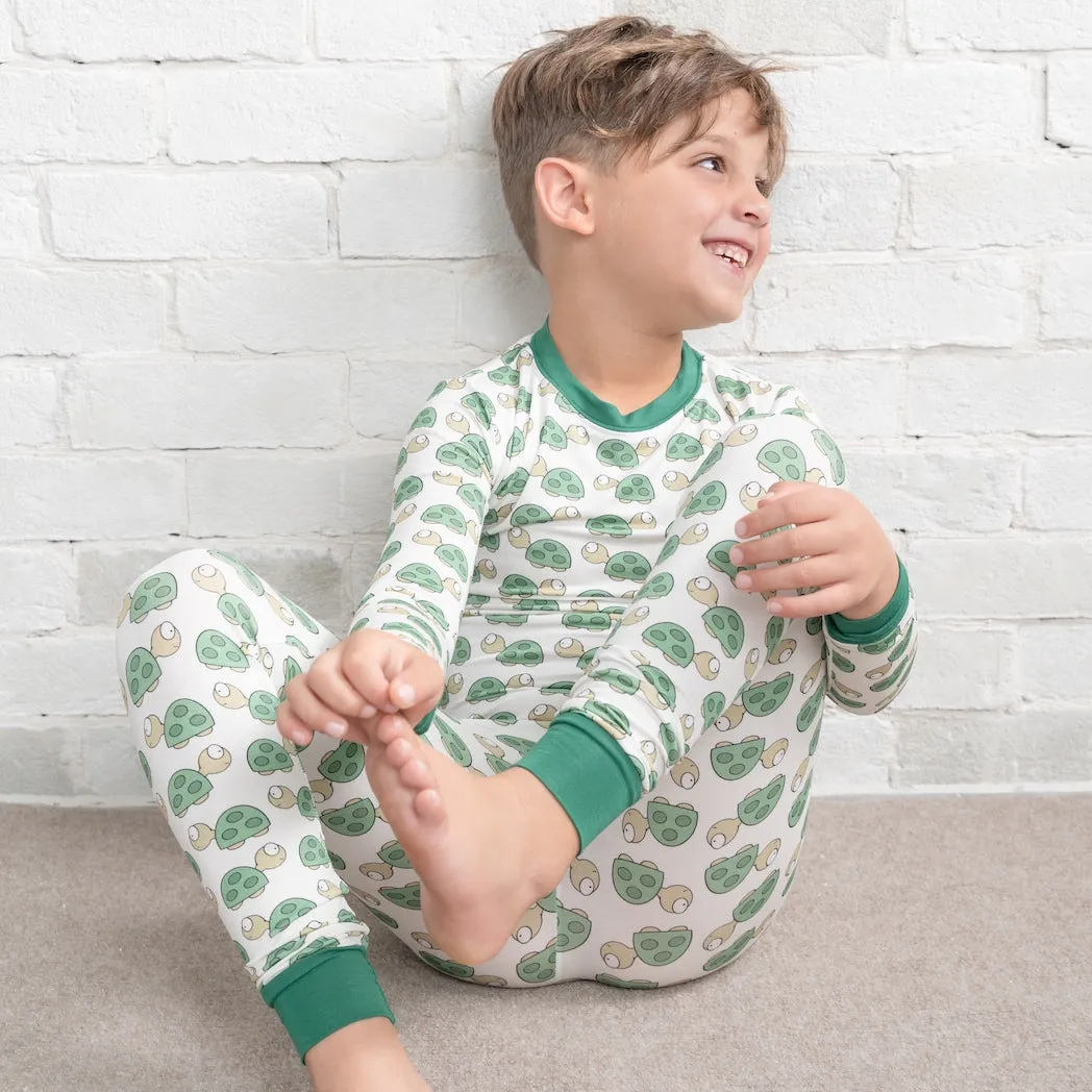 • The Turtle Take-Over • ‘Sleep Tight’ Two-Piece Bamboo Pajama and Playtime Set