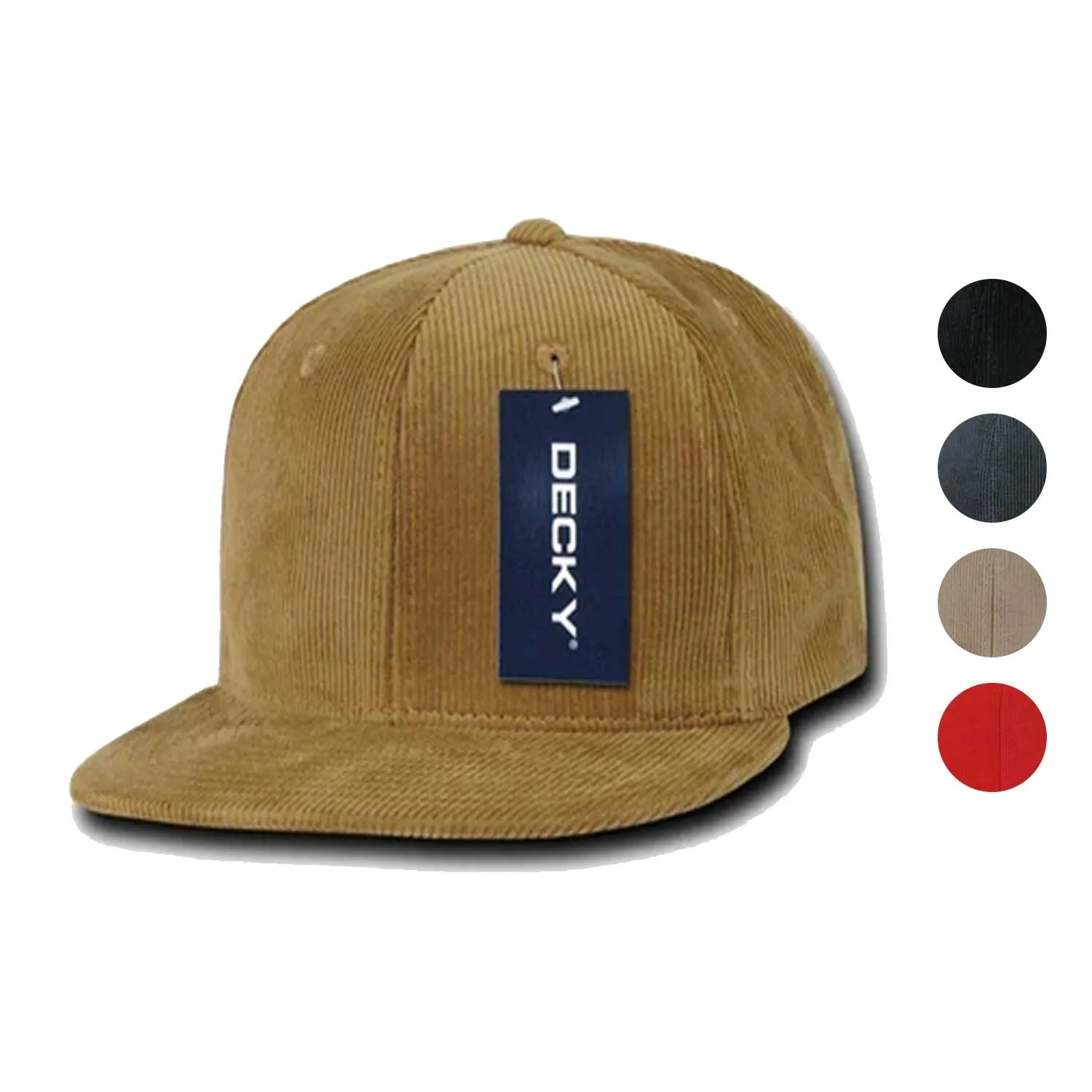 1 Dozen Decky Corduroy Snapback 6 Panel Constructed Baseball Hats Caps Wholesale Lots!