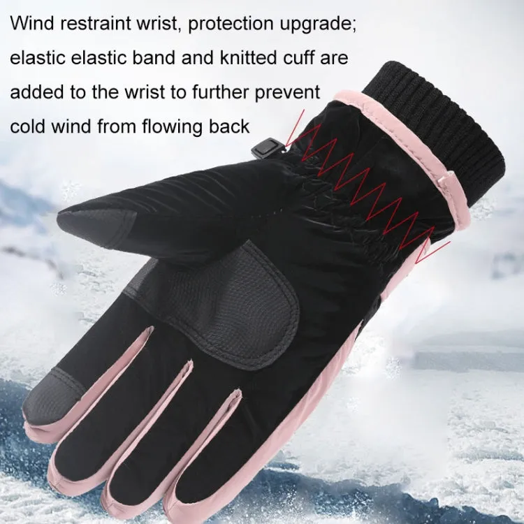 1 Pair WZ-204 Outdoor Warm And Windproof Thickened Cycling Sports Anti-fall Gloves, Size: Free Code(Coffee Gray)