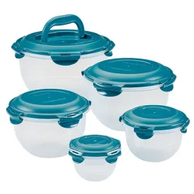 10pc Nestable Leakproof Food Storage Set Teal