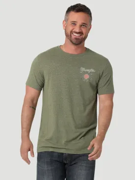 112336209 - Wrangler Men’s Back Graphic t-Shirt - Sage Heather