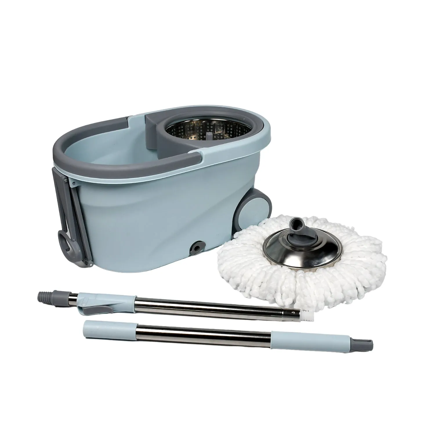 1184 Quick Spin Mop With Steel Spin, Bucket Floor Cleaning, Easy Wheels & Big Bucket, Floor Cleaning Mop with Bucket