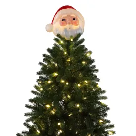 12 in. Blow Mold Lit Tree Topper - Santa