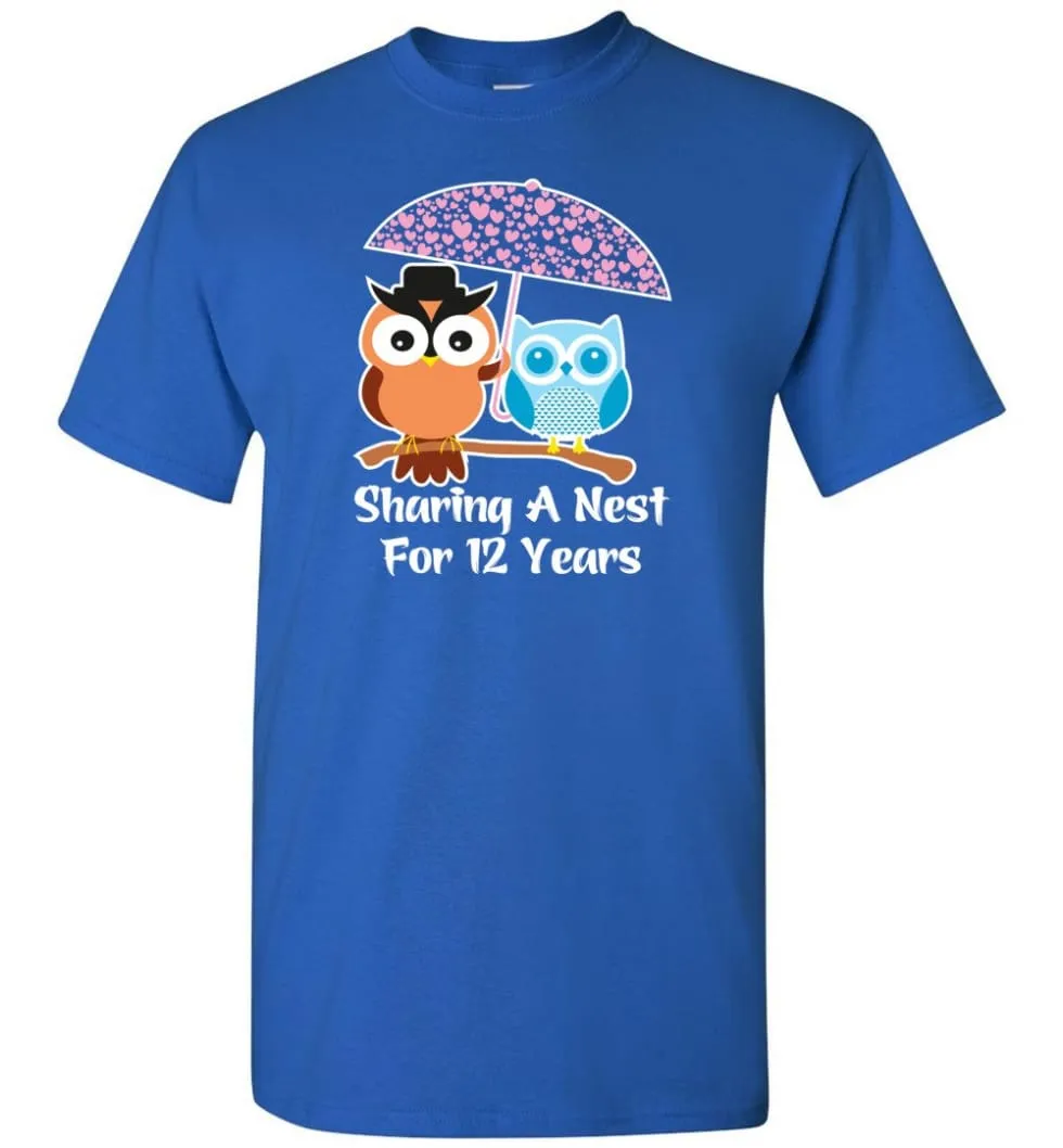 12 Years Wedding Anniversary Gifts Valentine's Day T-shirt