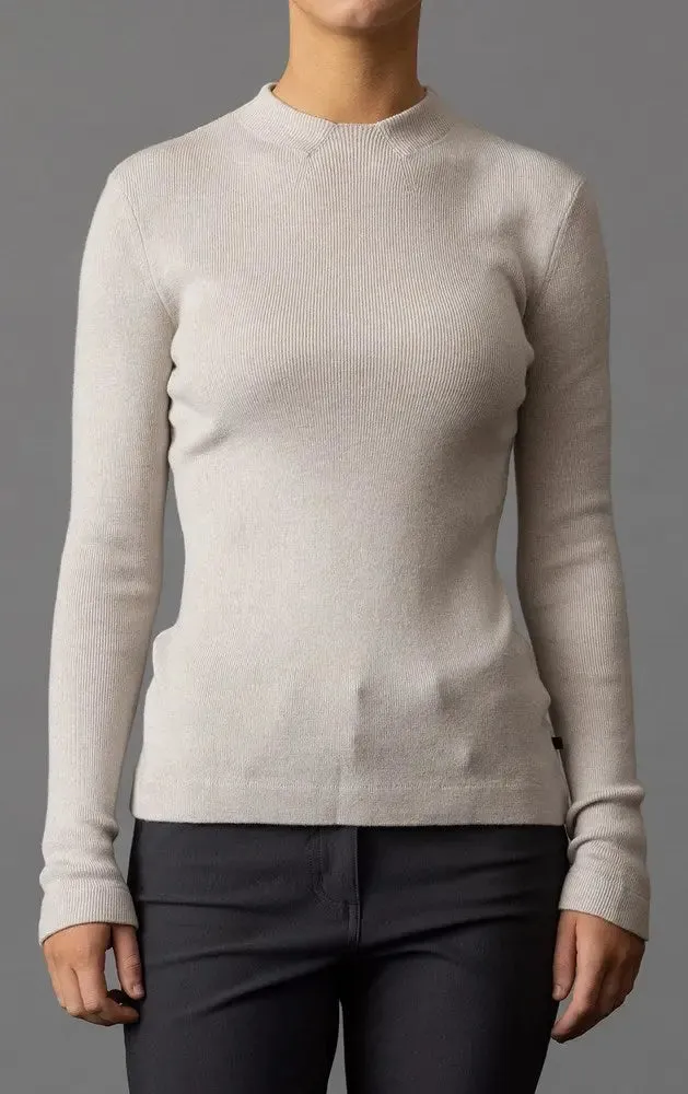 12GG MOCK NECK RIB KNIT - CLEARANCE