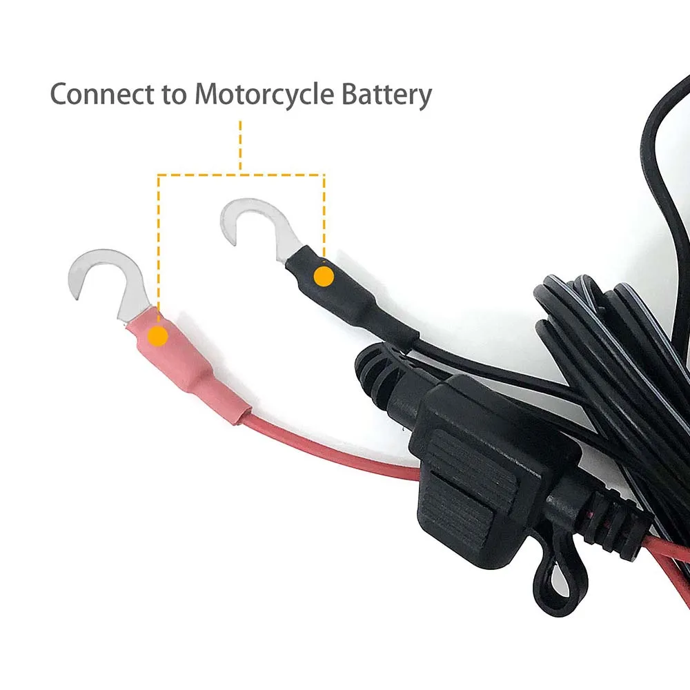 12V Motorcycle/Car Power Cable for Electric Heated Gloves