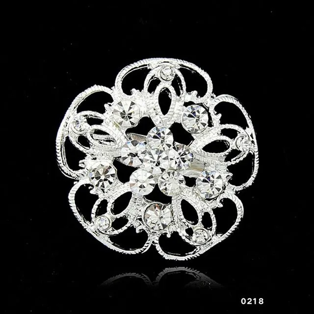 14 types Fashion 2017 Bridal Bouquet Flower Pattern Brooch Pin Rhinestone Inlaid Crystal Women Wedding Brooches Fine Jewelry