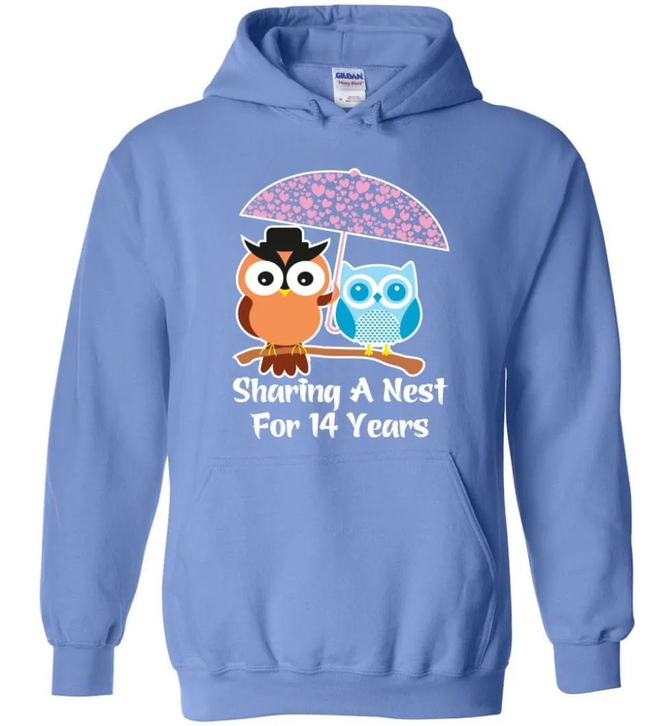 14 Years Wedding Anniversary Gifts Valentine's Day Hoodie