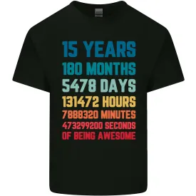 15th Birthday 15 Year Old Kids T-Shirt Childrens