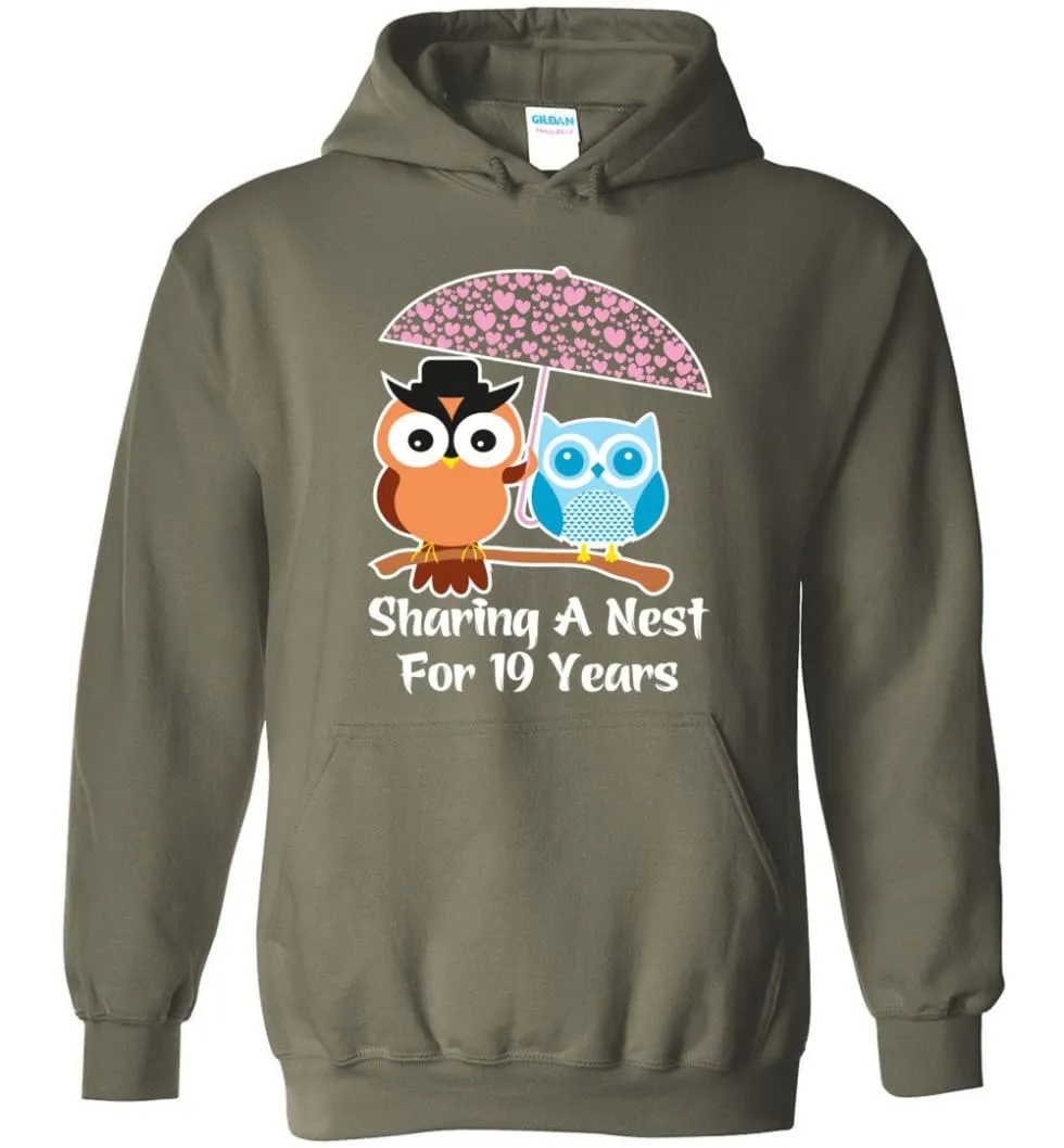 19 Years Wedding Anniversary Gifts Valentine's Day Hoodie