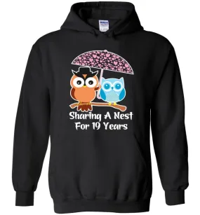 19 Years Wedding Anniversary Gifts Valentine's Day Hoodie