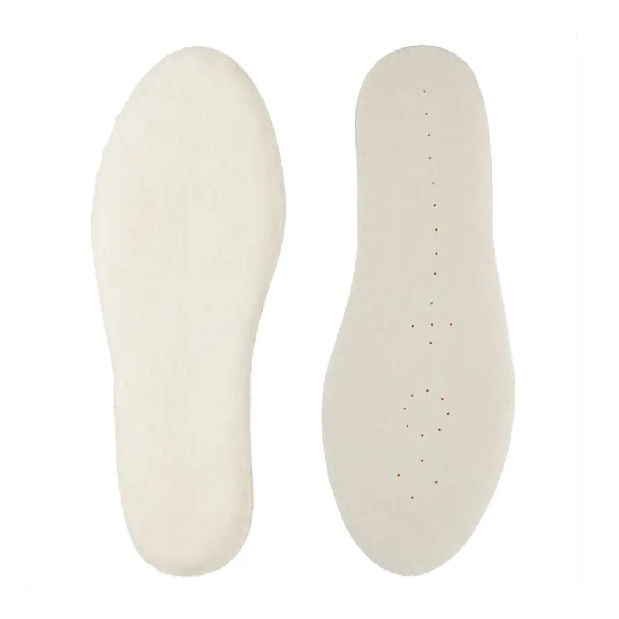 1pair Warm Shoe Insoles -Rabbit Hair Boot Shoe Insert Insoles Men (Beige)