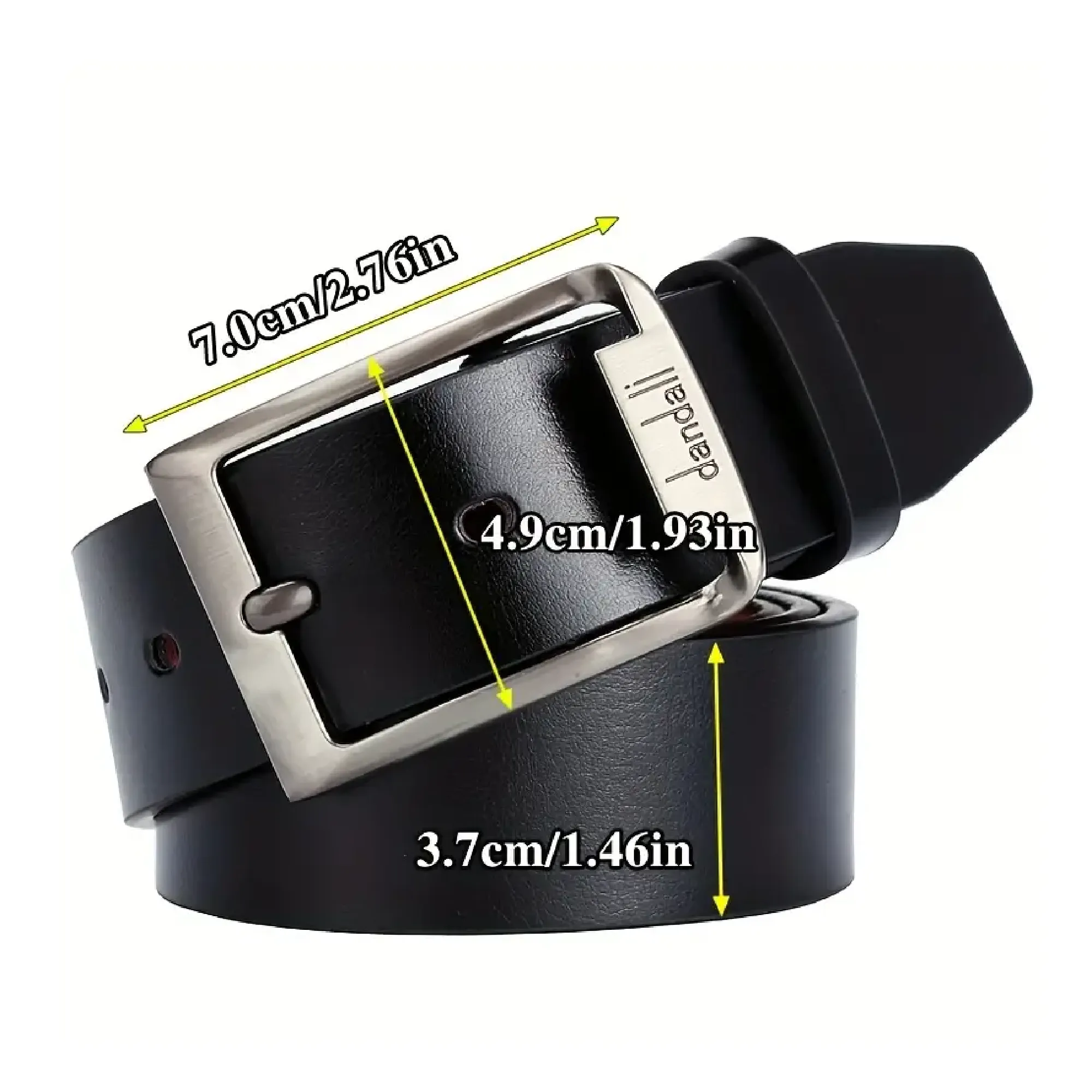 1pc Stay Fashion With Casual PU Belt With Alloy Buckle For Men, Perfect For Daily Wear And Business Occasion! , ideal choice for gifts