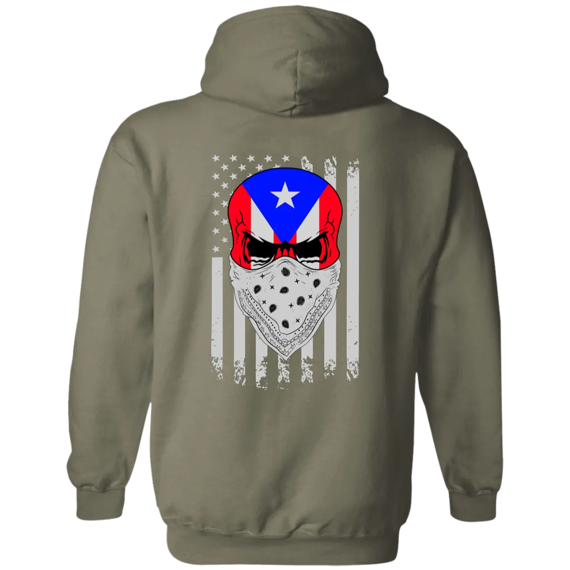 1st Star Skull (Back Image) Hoodie