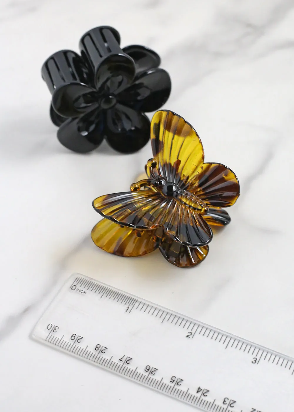 2 PC Butterfly & Flower Hair Clip