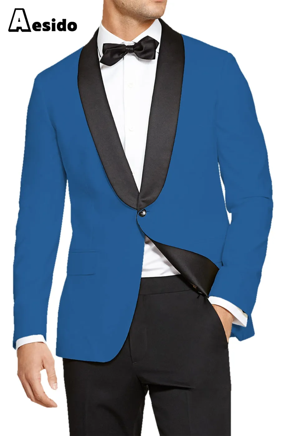 2 Pieces Fashion Shawl Lapel Men's Suit（Blazer Pants）