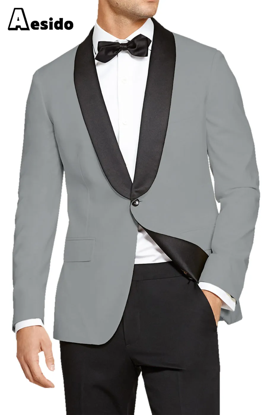 2 Pieces Fashion Shawl Lapel Men's Suit（Blazer Pants）