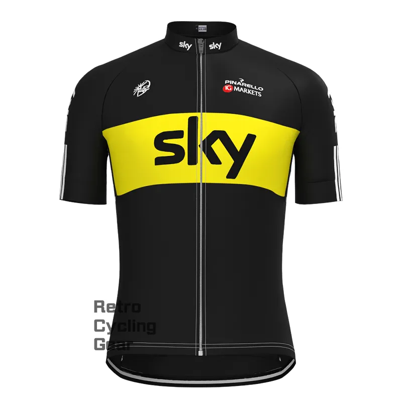 2015 sky Retro Long Sleeve Cycling Kits