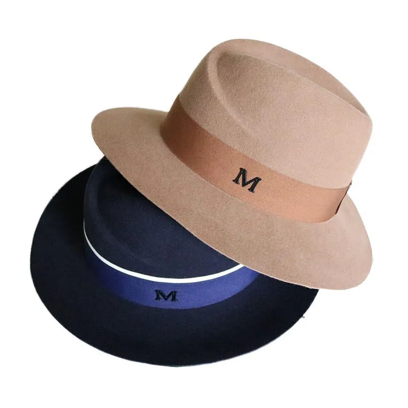 2022 New Hats For Men High Quality Autumn Winter Fedora Ladies Hats For Women M Wool Felt Hat Hair A