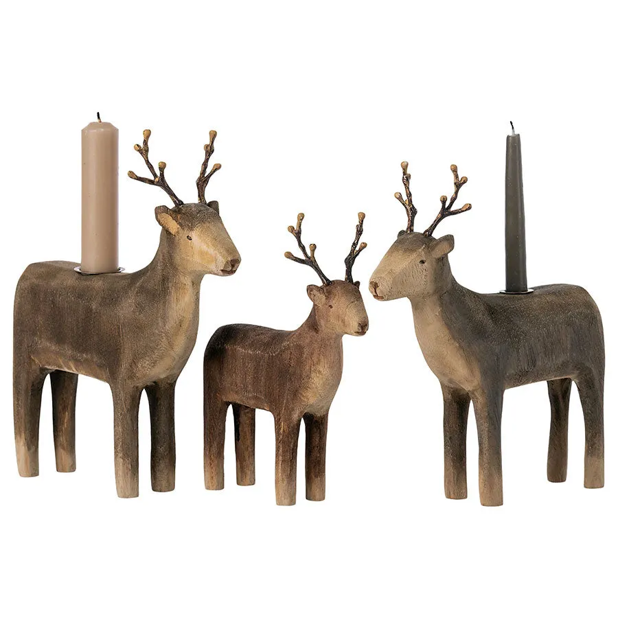 2023 Maileg Medium Reindeer Candle Holder