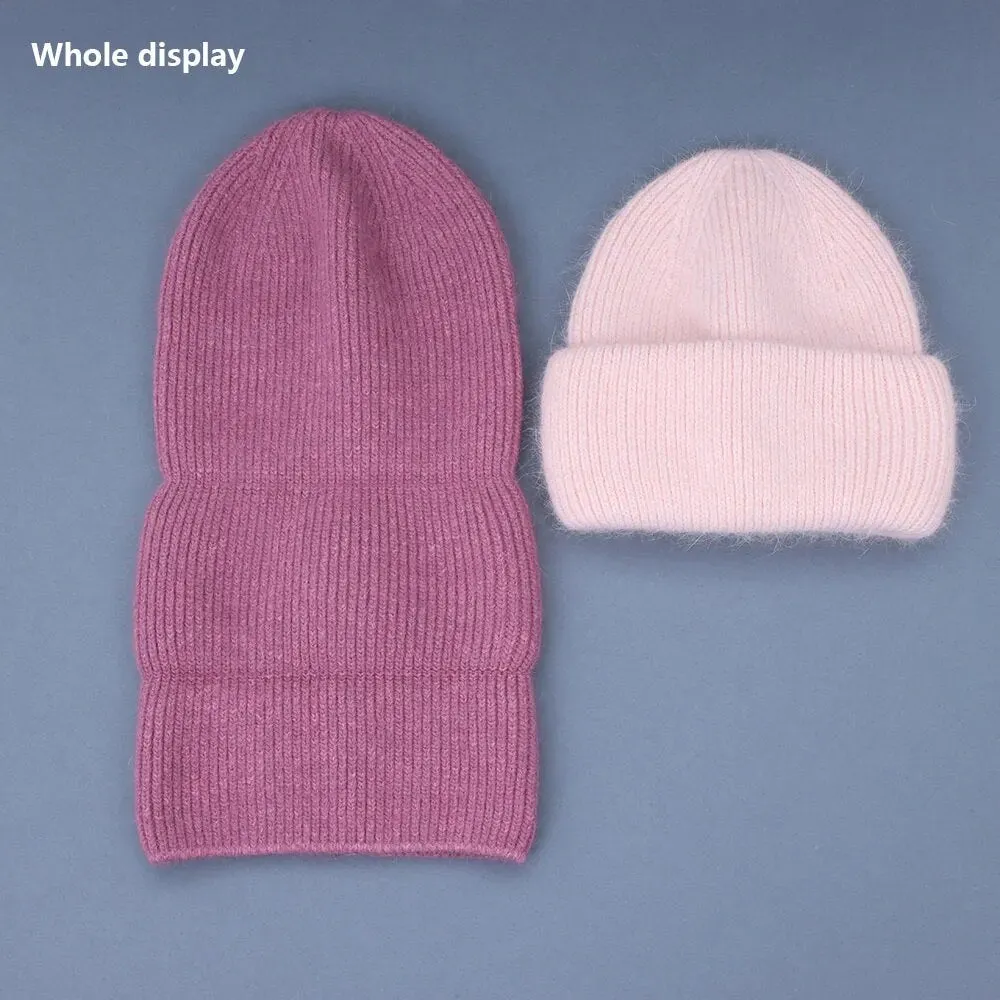 2023 new  Hot Selling Winter Hat Real Rabbit Fur Winter Hats For Women