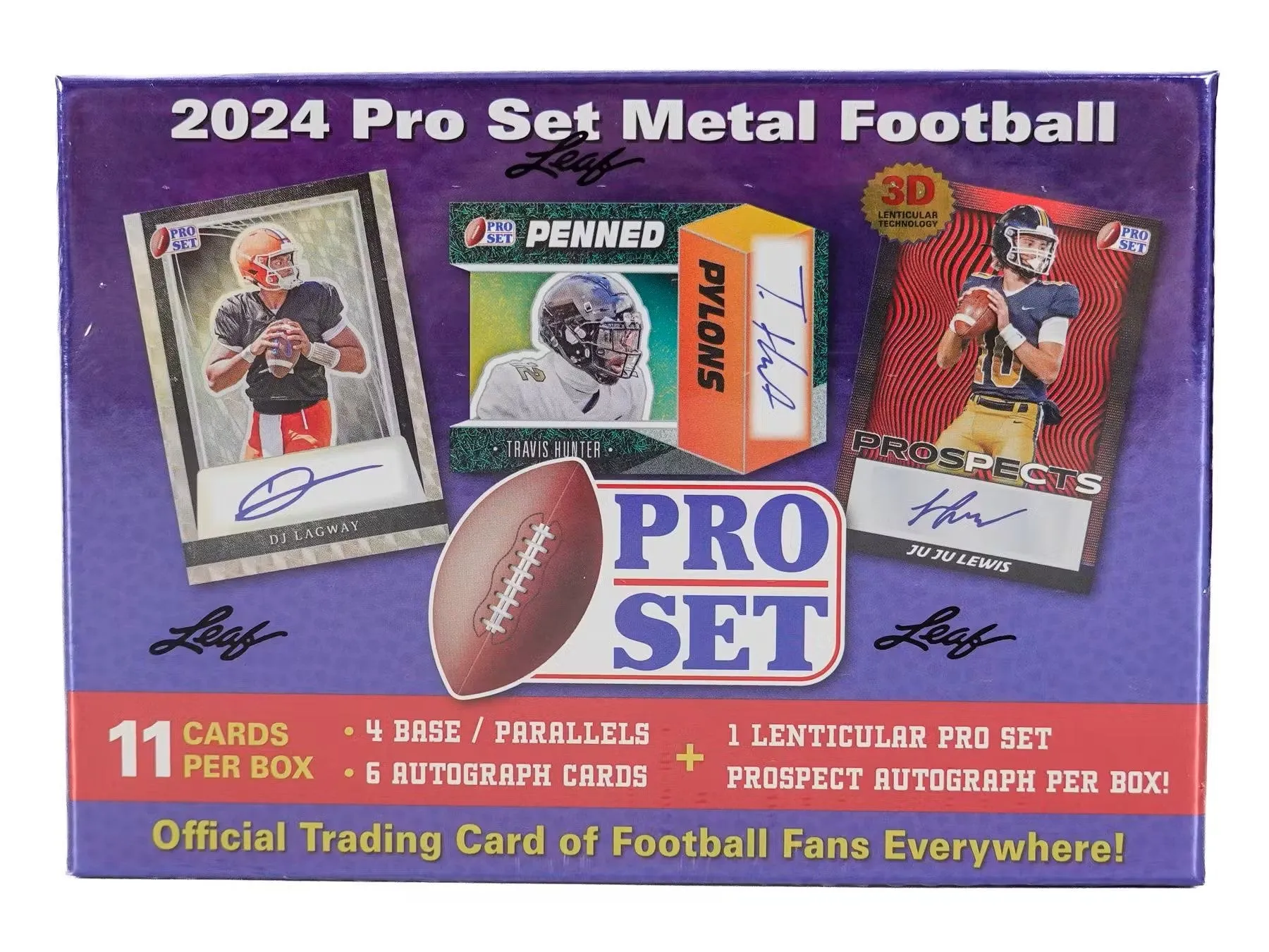 2024 Pro Set Metal Football Hobby Box