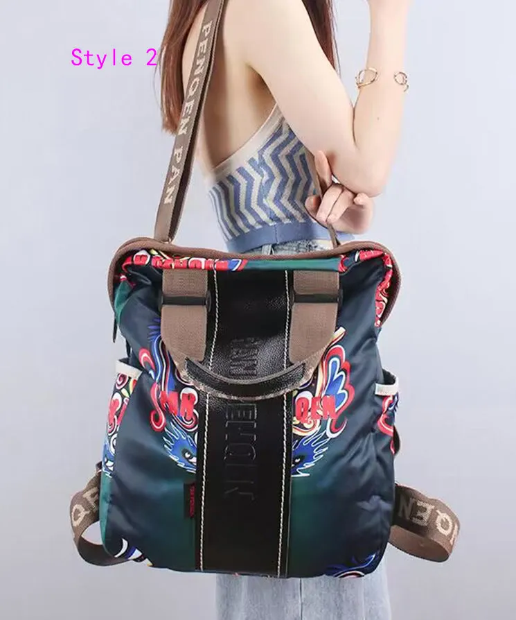 2024 Versatile Large Capacity Travel Printed Shoulder Backpack ZX1003