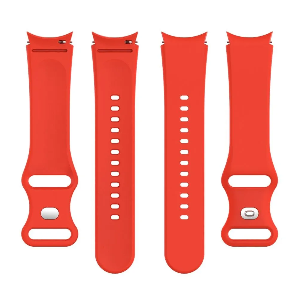 20mm simple silicone watch strap  for Samsung Galaxy Watch 4 - Red