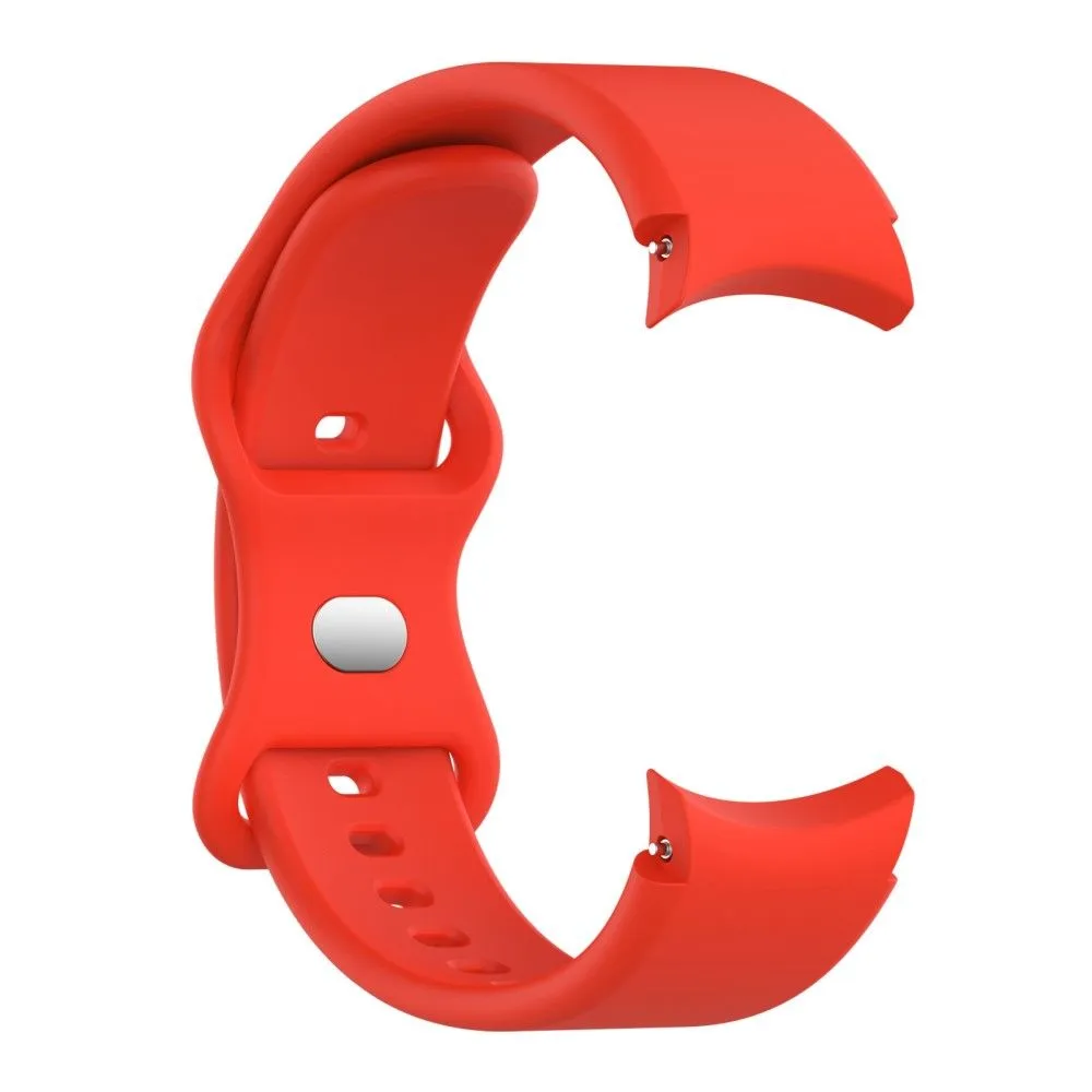 20mm simple silicone watch strap  for Samsung Galaxy Watch 4 - Red