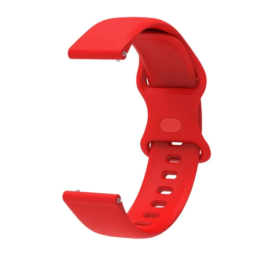 20mm Universal comfortable silicone watch strap - Red