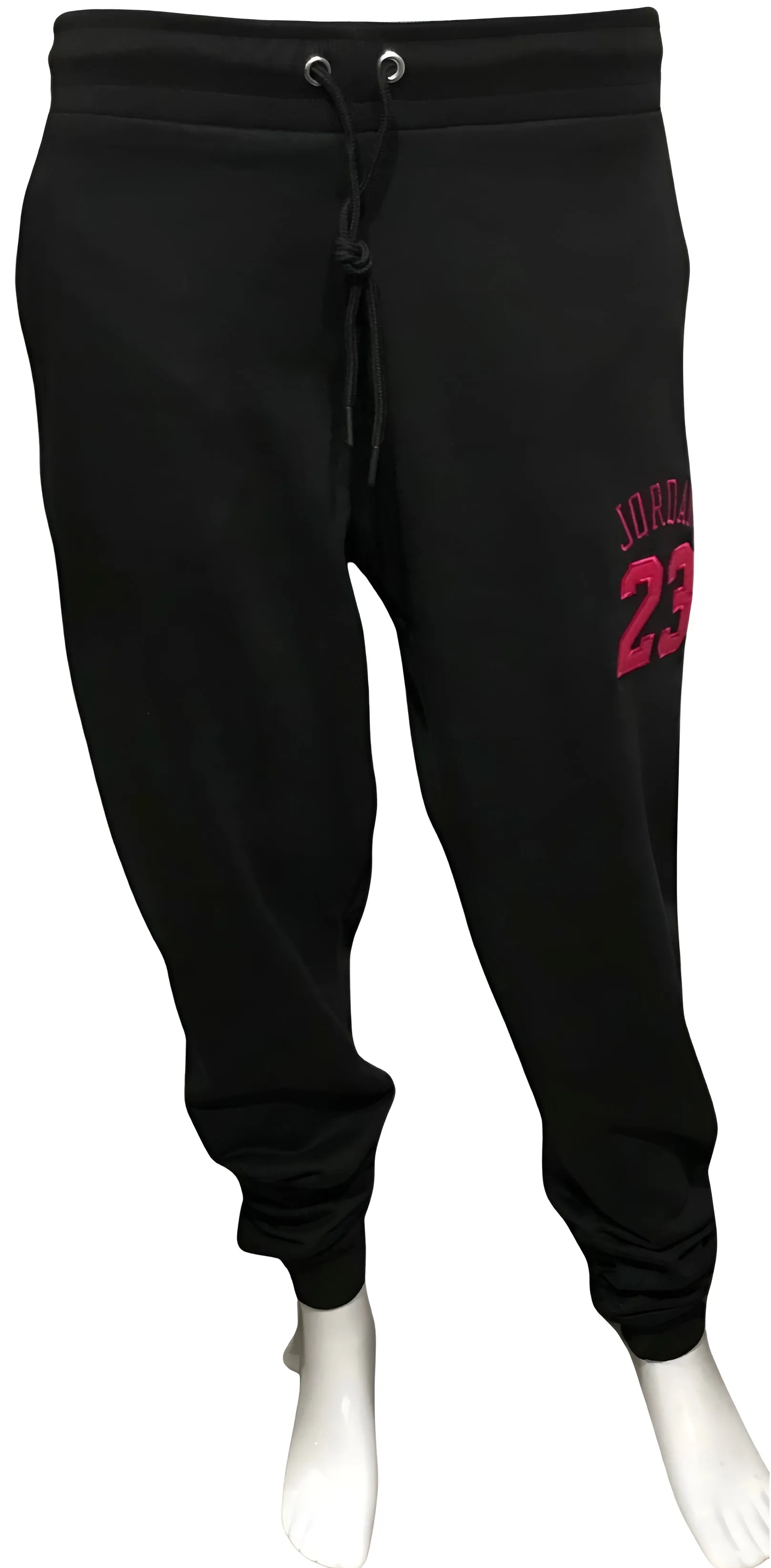 ^23^ (BLACK-HOT PINK) (REMIX) JOGGER SWEATPANTS (CUT & SEW) (UNISEX)