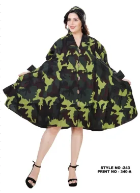 243- Short  Dress / Blouse - Camouflage