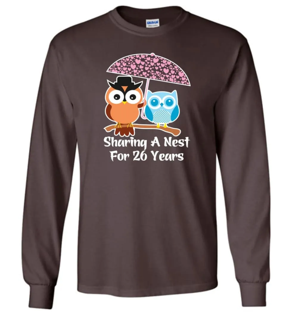 26 Years Wedding Anniversary Gifts Valentine's Day Long Sleeve T-Shirt