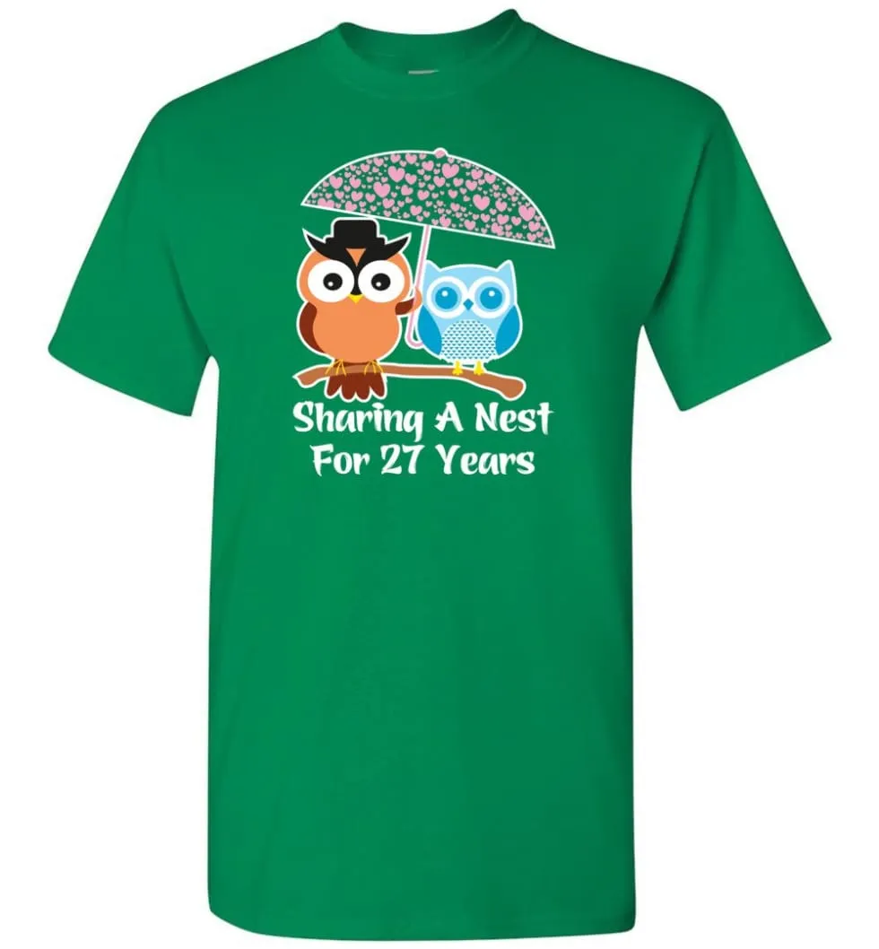 27 Years Wedding Anniversary Gifts Valentine's Day T-shirt