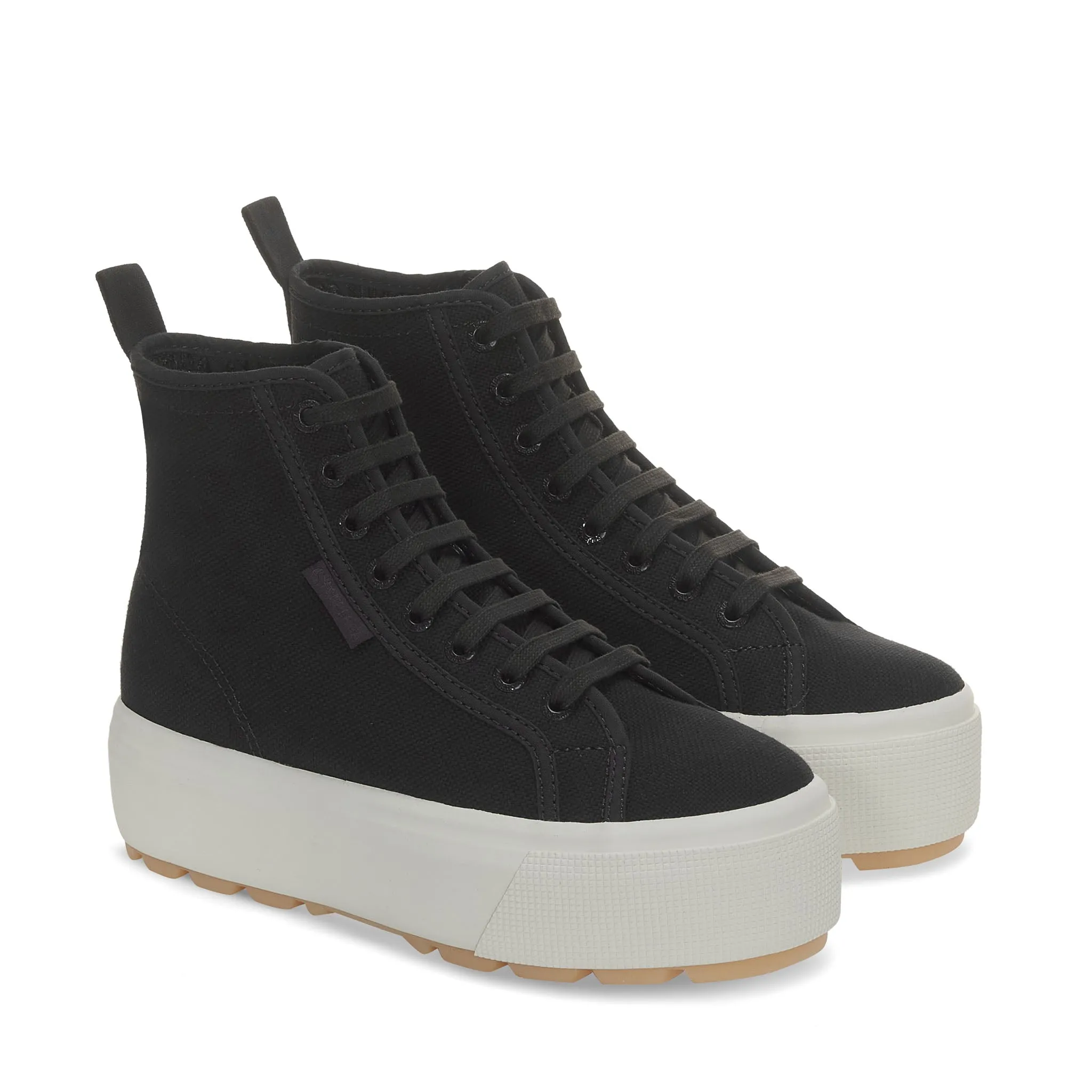 2708 High Top Tank Sneakers - Black Bristol Avorio Pearl Gum