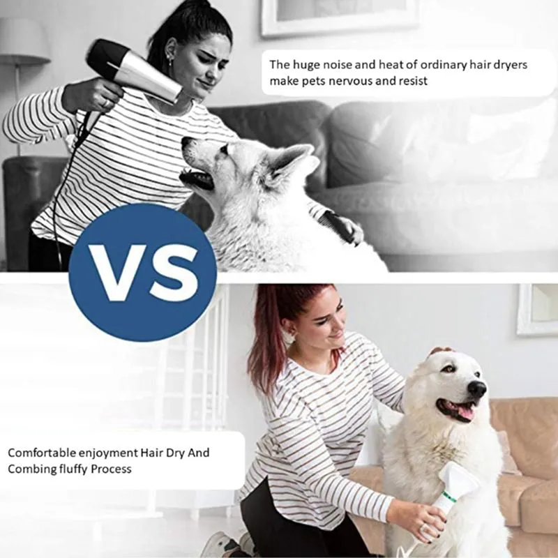 2in1 Portable Adjustable Smart Pet Hair Dryer