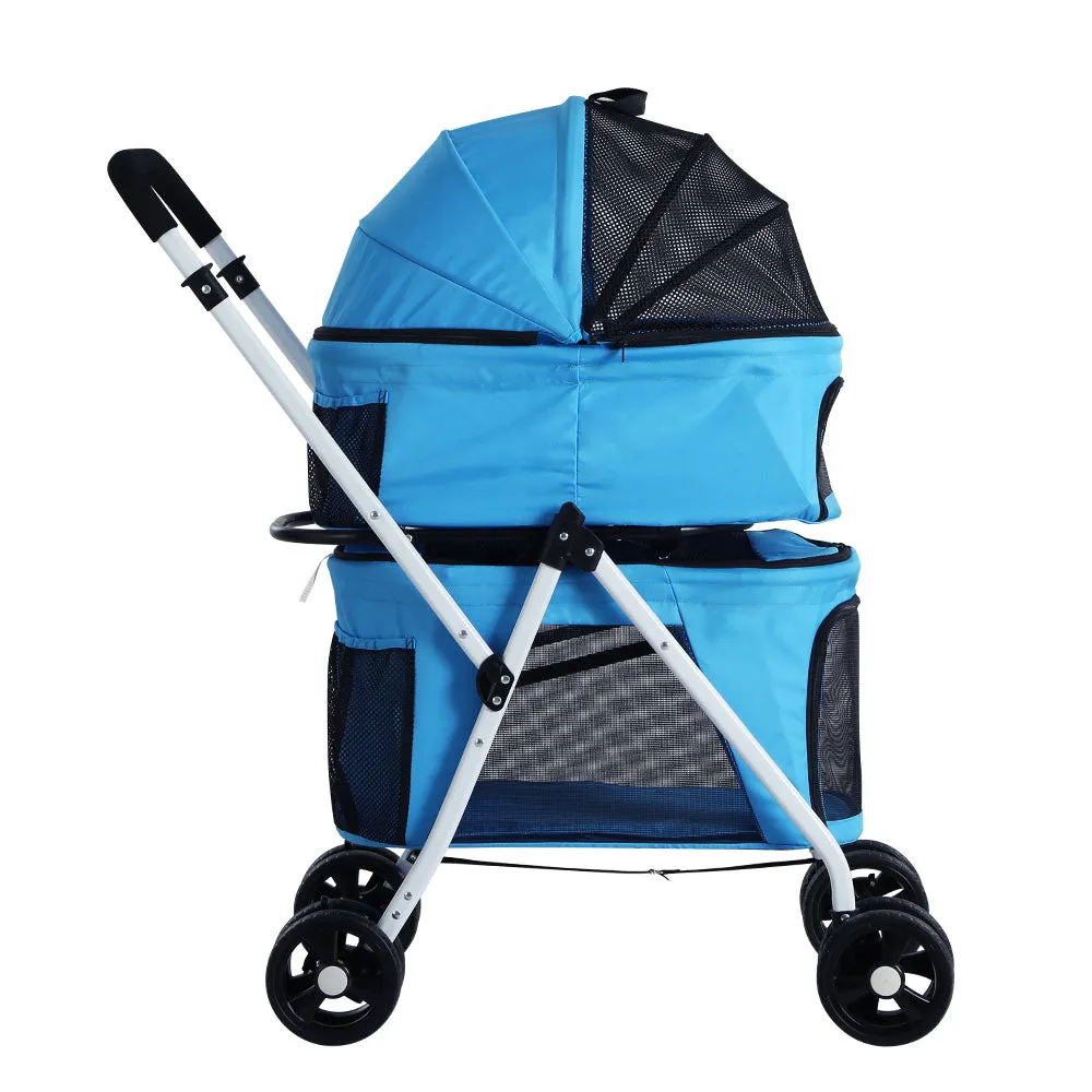 3-in-1 Foldable Pet Stroller with UV Protection - i.Pet