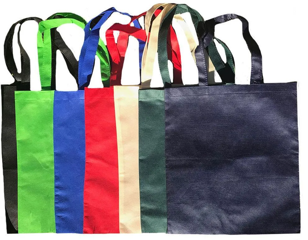 3 Pack Reusable Grocery Shopping Tote Bags Recycled Eco Friendly 15inch