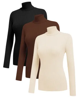 3 Pack Turtleneck Ribbed Thermal (US Only)