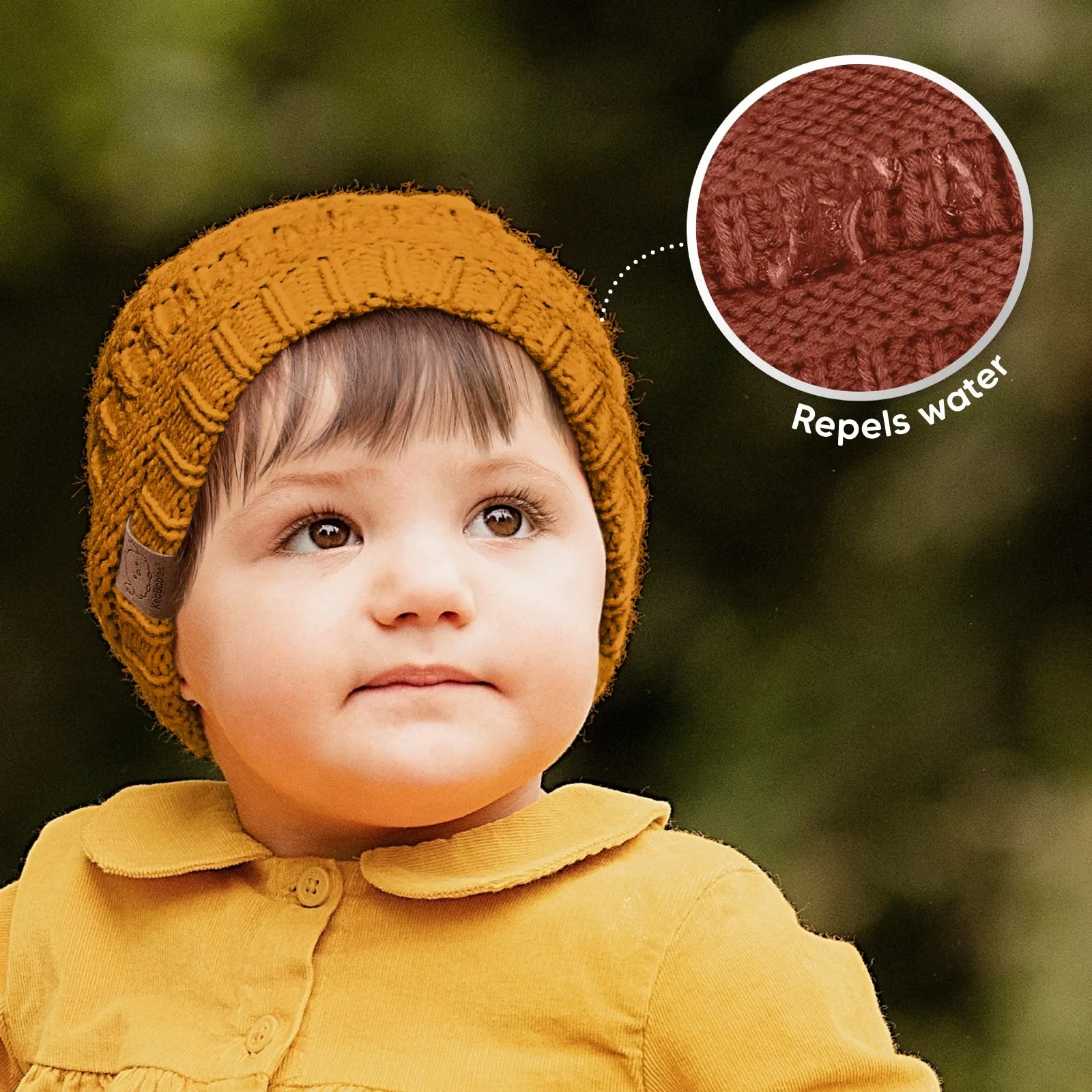 3-Pack Warmzy Baby Beanies (Terracotta, M)