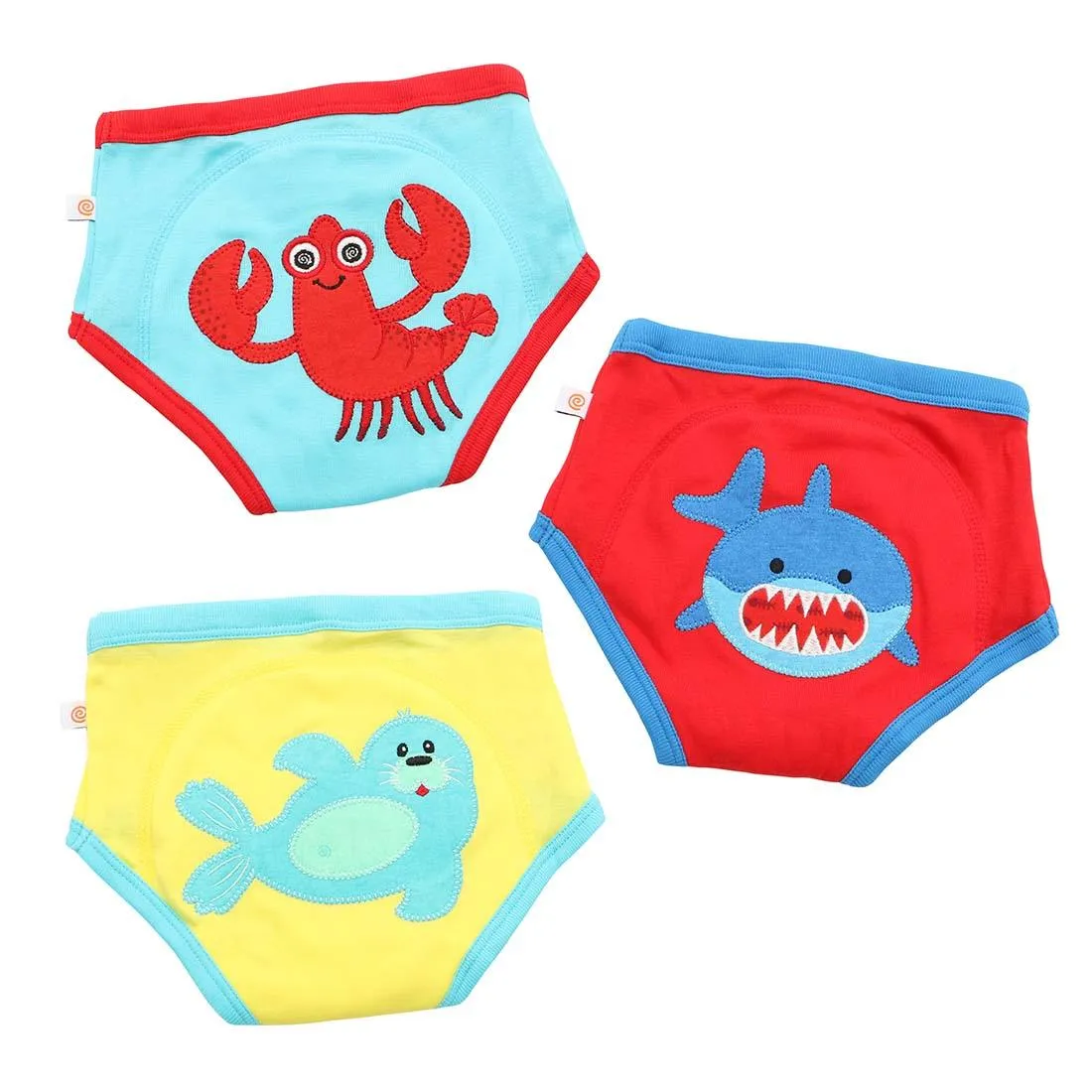 3 Piece Organic Potty Training Pants Set - Boys - Ocean Pals