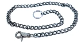 34” Gun Metal Wallet Chain