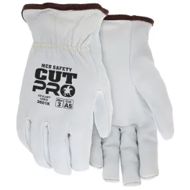 3601KM MCR Safety DuPont® Drivers Gloves, Medium, Leather, White