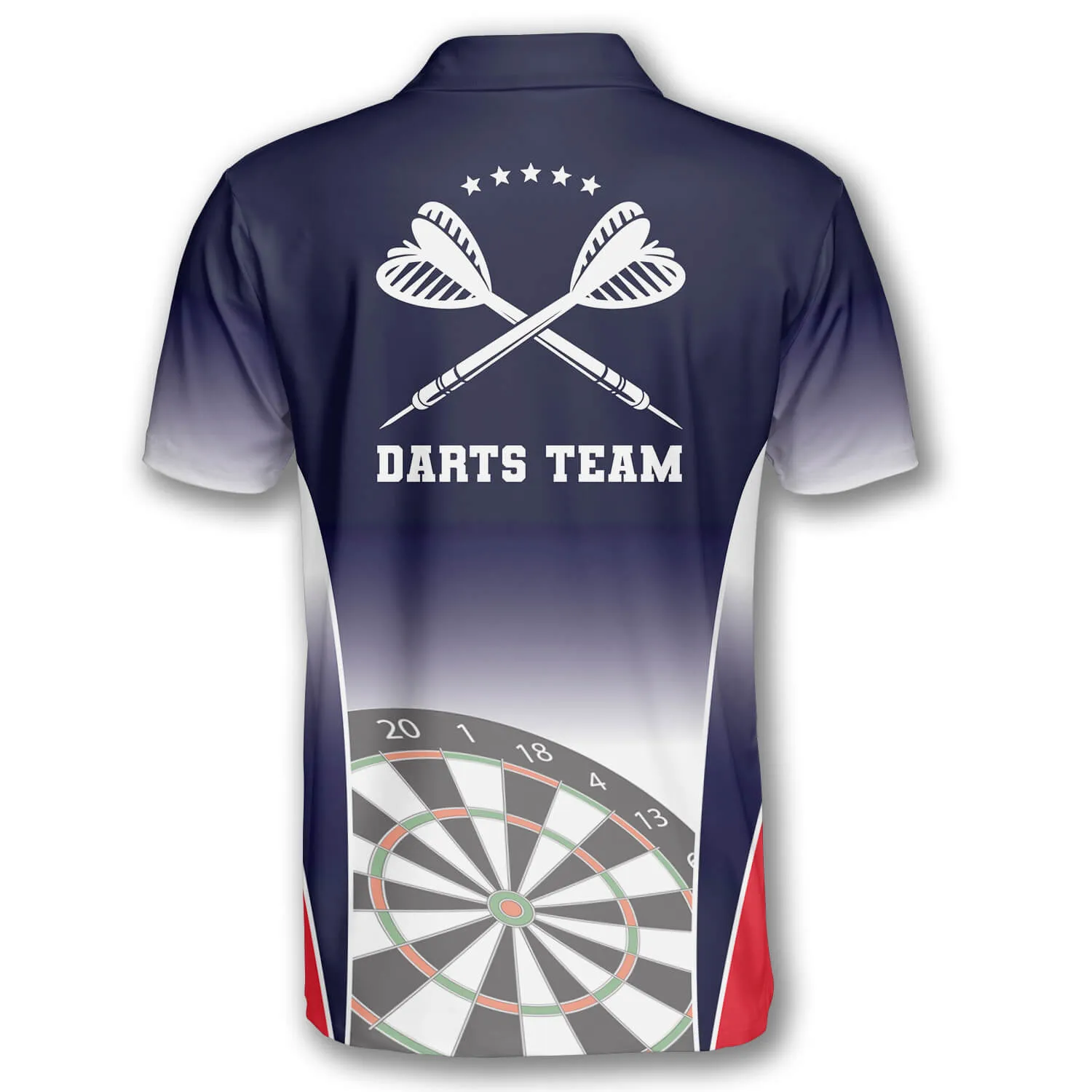 3D All Over Print Darts Patriotic Flag Version 3 Custom Polo Shirts for Men