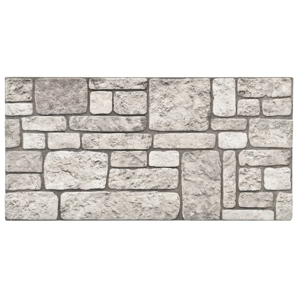 3D Wall Panels with Grey Brick Design 11 pcs EPS