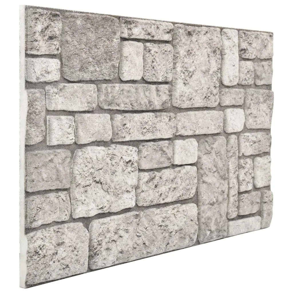 3D Wall Panels with Grey Brick Design 11 pcs EPS